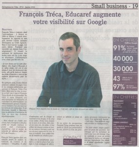 Article dans l'Entreprises de l'Oise